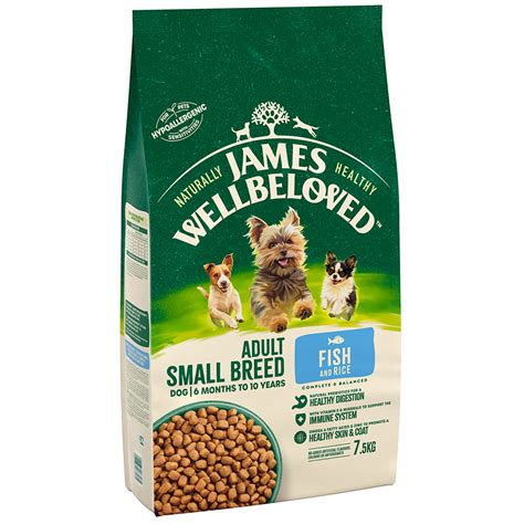 James Wellbeloved Small Breed Dry Adult Dog Food Fish And Rice 75kg
