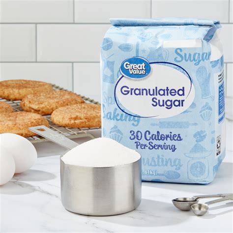 Great Value Pure Granulated Sugar 4 Lb Home And Garden