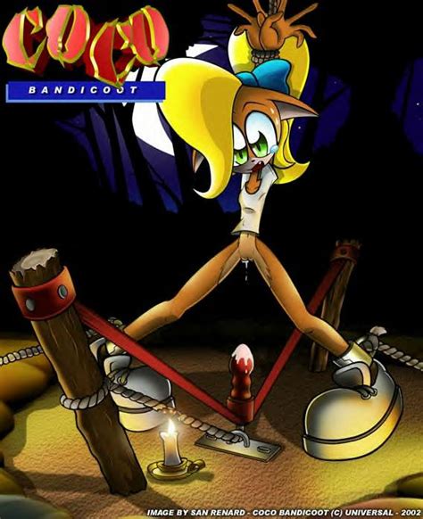 Rule 34 00s 2002 Anthro Bandicoot Blonde Hair Bondage Bottomless Coco