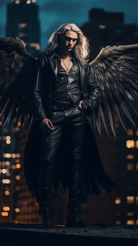 Badass Angel Created With Ai By Amanda Church Male Angels Angels And