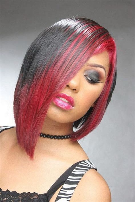 27 Highlights For Black Hair Black Hair With Red Highlights Dark Red