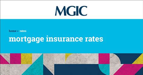 Average cost of mortgage insurance. MGIC Mortgage insurance rates