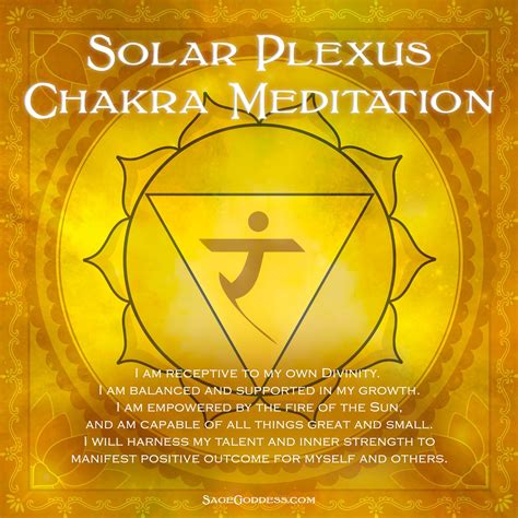 The Solar Plexus Chakra Is Located Two Inches Above Your Navel And Is