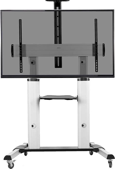 Vivo Ultra Heavy Duty Mobile 60 To 100 Inch Tv Stand For Flat Screens