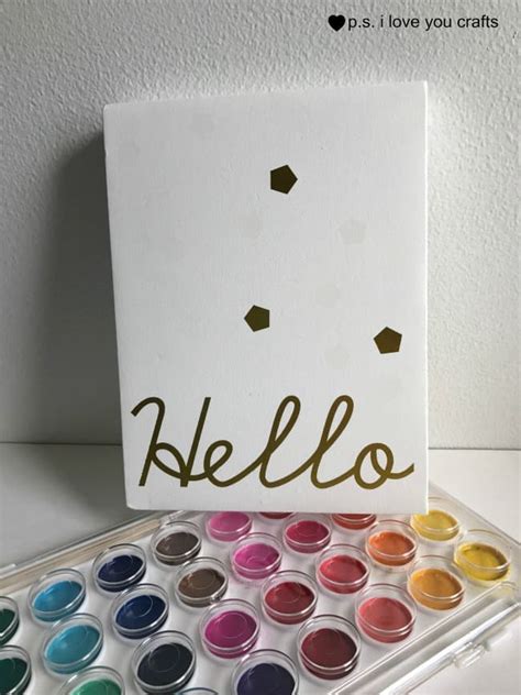 Easy Watercolor Painting Project Ps I Love You Crafts