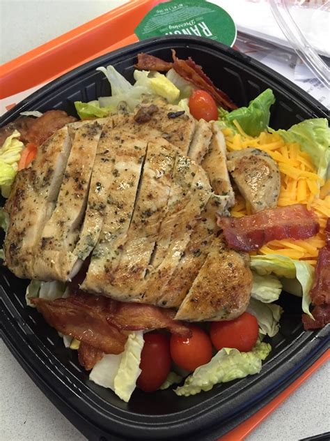 I want chicken in every bite. Garden Salad with Grilled Chicken from Whataburger ...