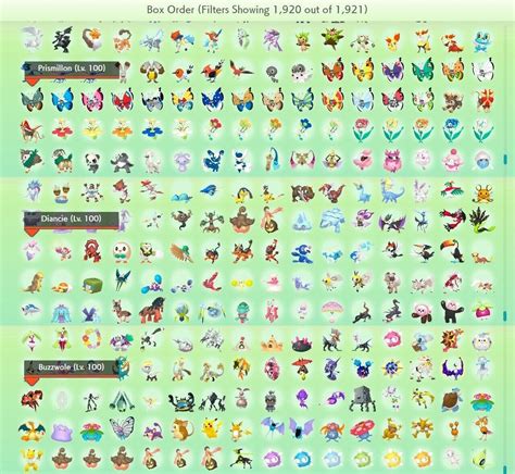 Pokemon Home All 807 Shinyandnonshiny Custom Trainer Full Living Dex 1920