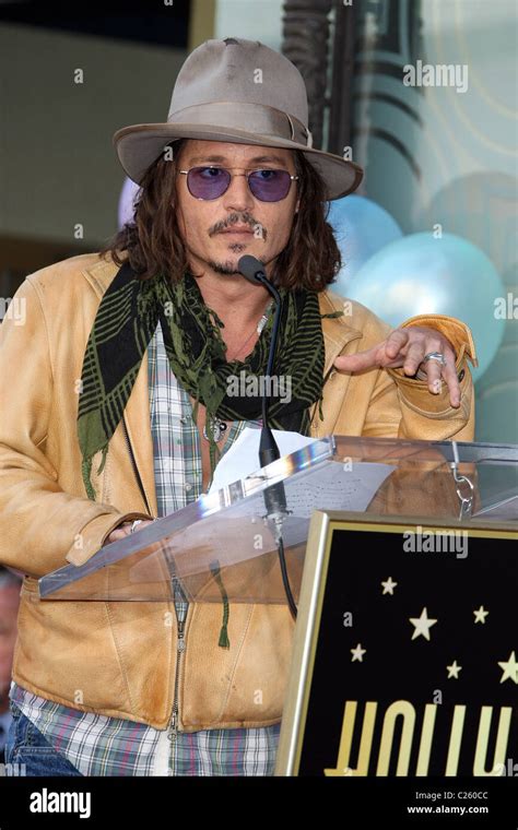 Johnny Depp Penelope Cruz Recieves A Star On The Hollywood Walk Of Fame