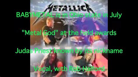 Babymetal Metallica Performance Starring Three People Metal Dance