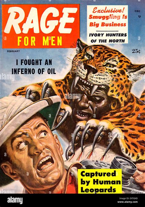 1950s Usa Rage For Men Magazine Cover Stock Photo 85362661 Alamy