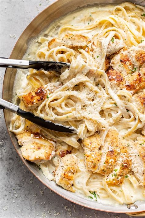 This healthy chicken alfredo pasta recipe is made in just one pan, with all the flavor of traditional alfredo, without the calories! Wondering how to make Chicken Alfredo? It's simple. This ...