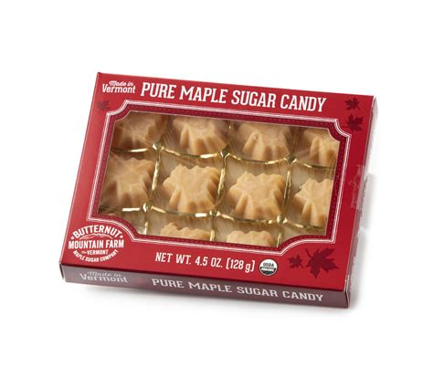 45 Oz Vt Organic Maple Candy Box — Marvins Country Store