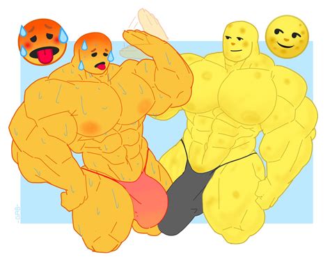 Rule 34 Abs Biceps Bodybuilder Cute Emoji Emoji Buff Emoji Race