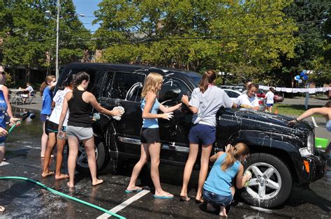 Slideshow Blue Wave Cheerleading Car Wash Darien Ct Patch