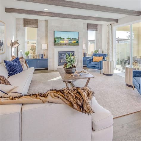This cozy space blends neutral tones with pops of color for the