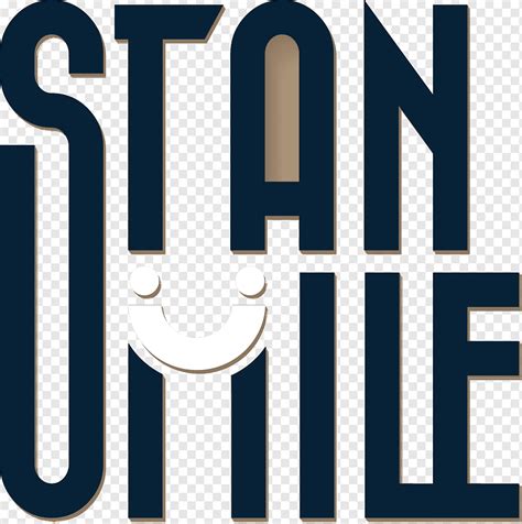 Stan Smile شعار منمق مبتسم ديكور النصوص Png