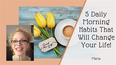 5 Simple Daily Habits That Will Change Your Life Youtube