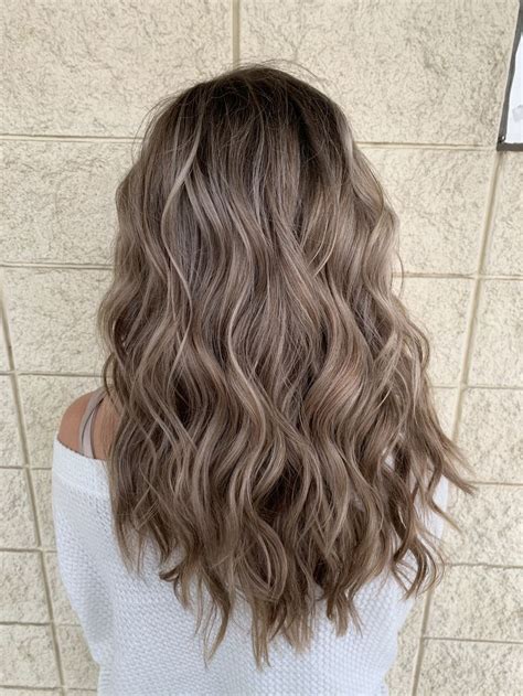 ashy brown hair light hair color balayage hair ash hair color