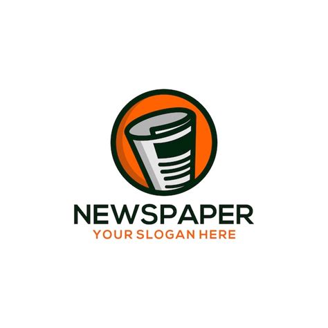 Newspaper Logo Premium Vector