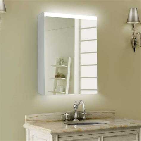 Exbrite Led Lighted Bathroom Mirror Medicine Cabinet Flexible Assembly 24x30 Intelligent