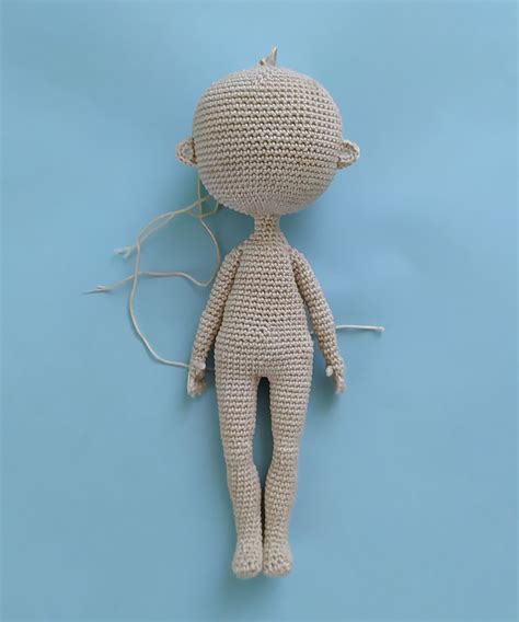 Crochet Amigurumi Doll Body Pattern Pdf Knitting Doll Pattern Crochet