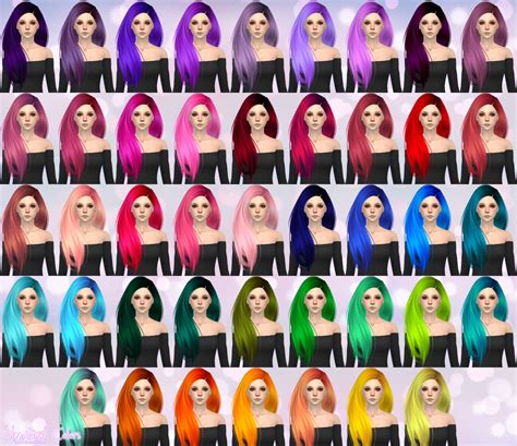 My Sims 4 Blog Skysims Hair Retexture For Females By Aveirasims