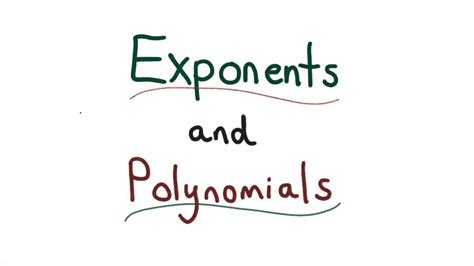 Exponents And Polynomials Visualizing Algebra Youtube
