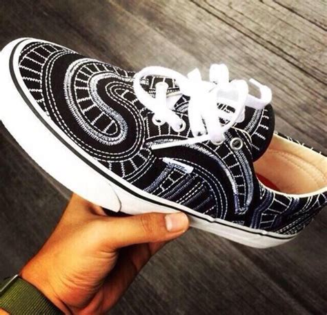 Great gift idea for adults and children. Shoes: pattern, vans, black, white, blackandwhiteshoes ...