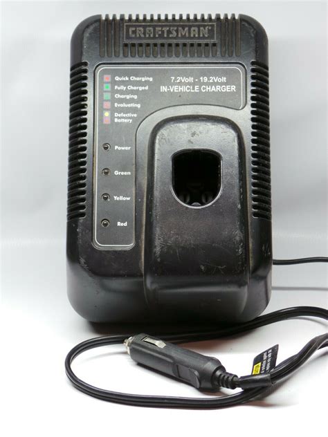 Craftsman 72 192 In Vehicle Battery Charger With 18 Volt Battery 12
