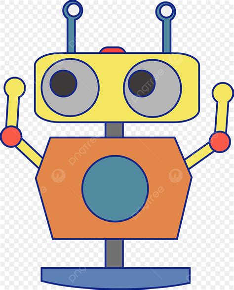 Robot De Dibujos Animados Robot De Juguete Robot Juguete Robot De