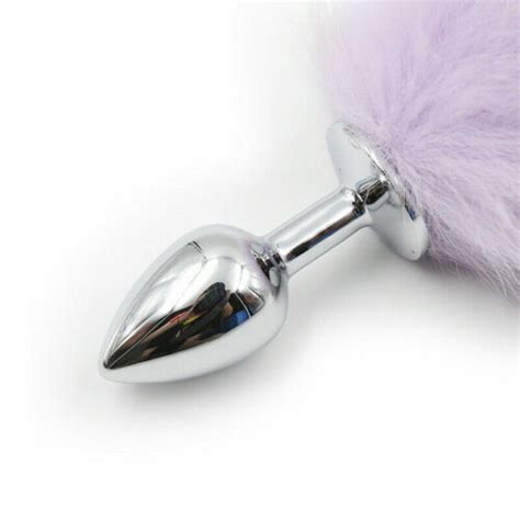 False Fox Tail With Metal Anal Butt Plug Women Romance Game Funny Sex