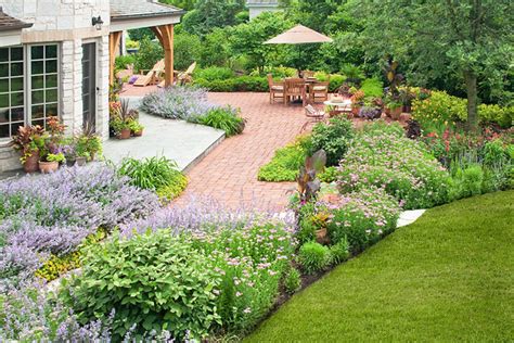 French Country Garden Traditional Landscape Chicago