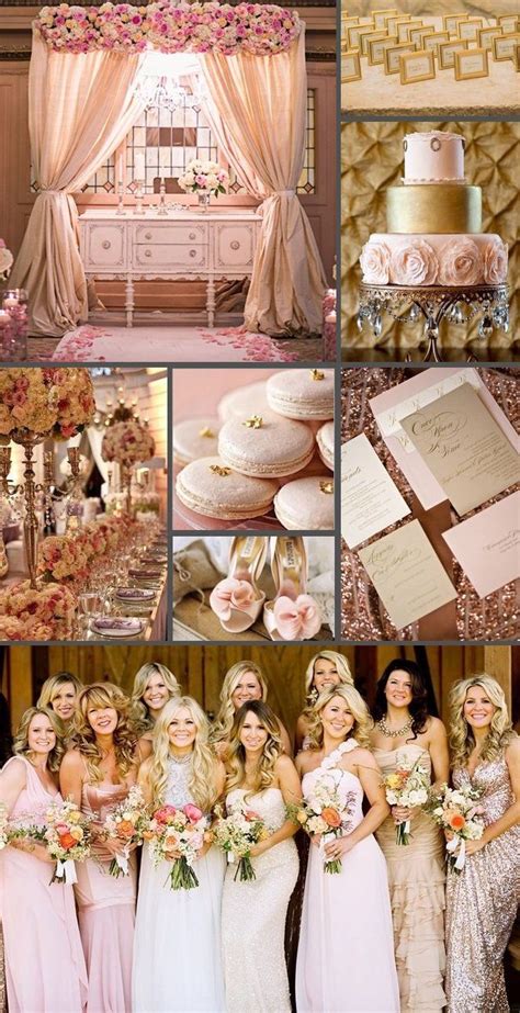 Pink And Gold Wedding Inspiration A Belle Affair Weddings And Events