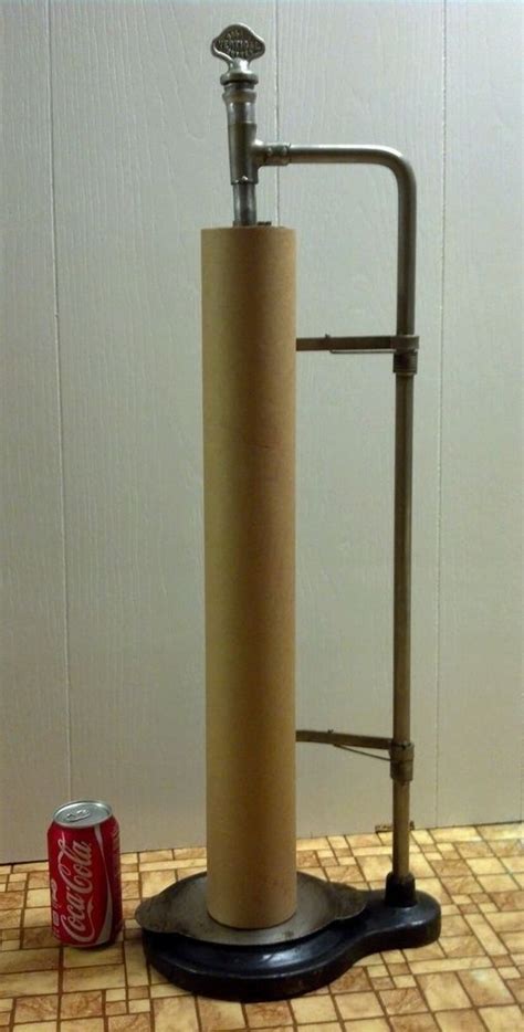 Large Antique Nelson Vertical Paper Roll Cutter Dispenser Vintage