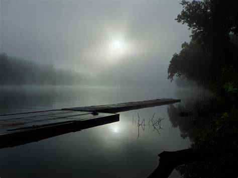 Foggy River Sunrise By Connor Jenkins