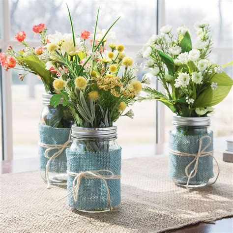 Create A Quick Arrangement Of Spring Flowers And Mason Jars To Brighten