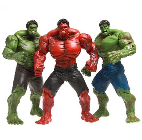10 Red And Green Hulk Action Figure The Avengers Pvc Figure Toy Hands Adjusted Movie Lovers