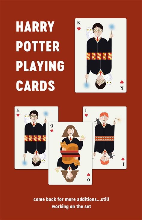Discover the many secrets of hogwarts as you learn to ride your broomstick, play quidditch and participate in exciting spell challenges. Harry Potter Playing Cards on SCAD Portfolios