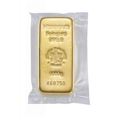 1000 Gram Heraeus Gold Bar Cast 9999 Fine In Assay 5897744