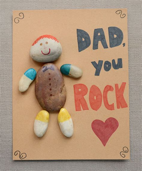 Dad Rocks Fathers Day Craft Cbc Parents Fathers Day Crafts