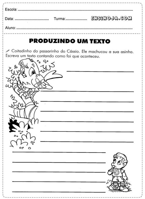 Atividades De Produção De Texto Para O 3° Ano Ensino Já