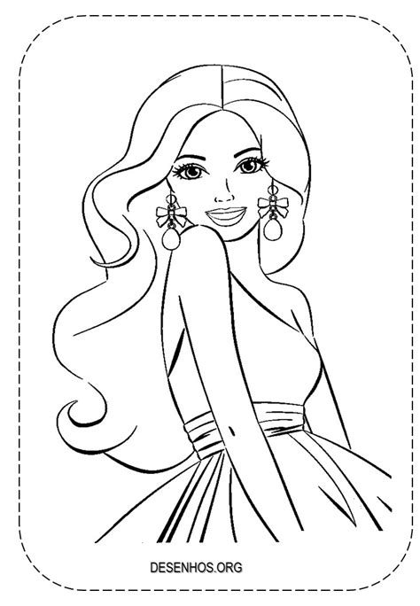 209 Desenhos Da Barbie Para Colorir E Imprimir