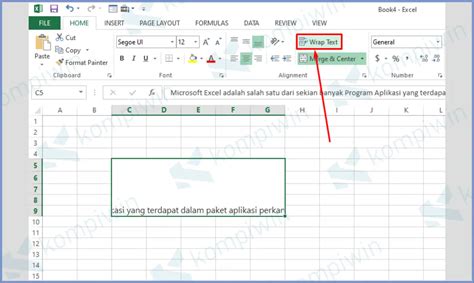 Fungsi Tombol Wrap Text Di Excel Excel Pemula Bank2home Com