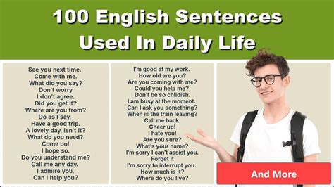 100 English Sentences For Daily Use English Sentences
