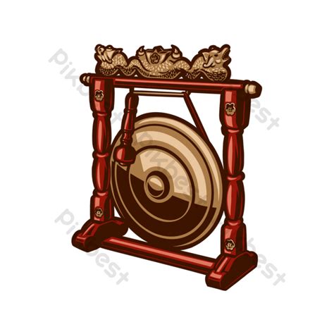 Indonesian Healing Gong Vector Illustration Png Images Psd Free
