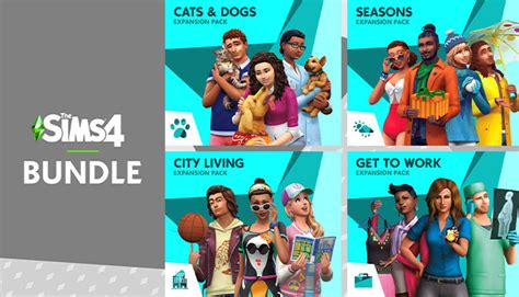 Buy Discount The Sims 4 Bundle Cats And Dogs Seasons City Living