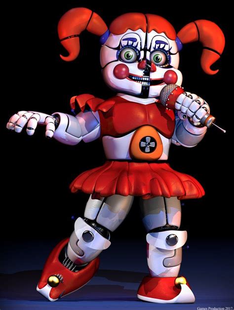 Circus Baby Raw Render By Gamesproduction Five Nights At Freddys