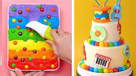 Happy Day With Tasty Cake Recipe So Yummy Rainbow Cake Tutorials