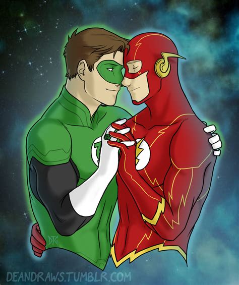 Dcu Hal Jordan X Barry Allen Halbarry Green Lantern Coldplay Art