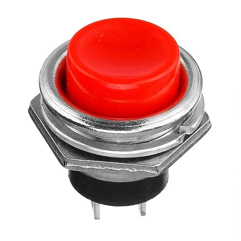 2pcs 3a 125v Momentary Push Button Switch Off On Horn Red Plastic Dr